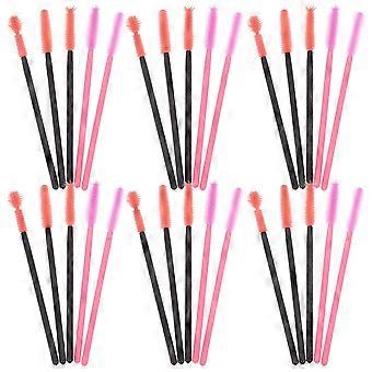 NUOLUX 50pcs Disposable Silicone Eyelash Mascara Wands Brush Set Cosmetic Eyelash Extension Spoolies Applicators