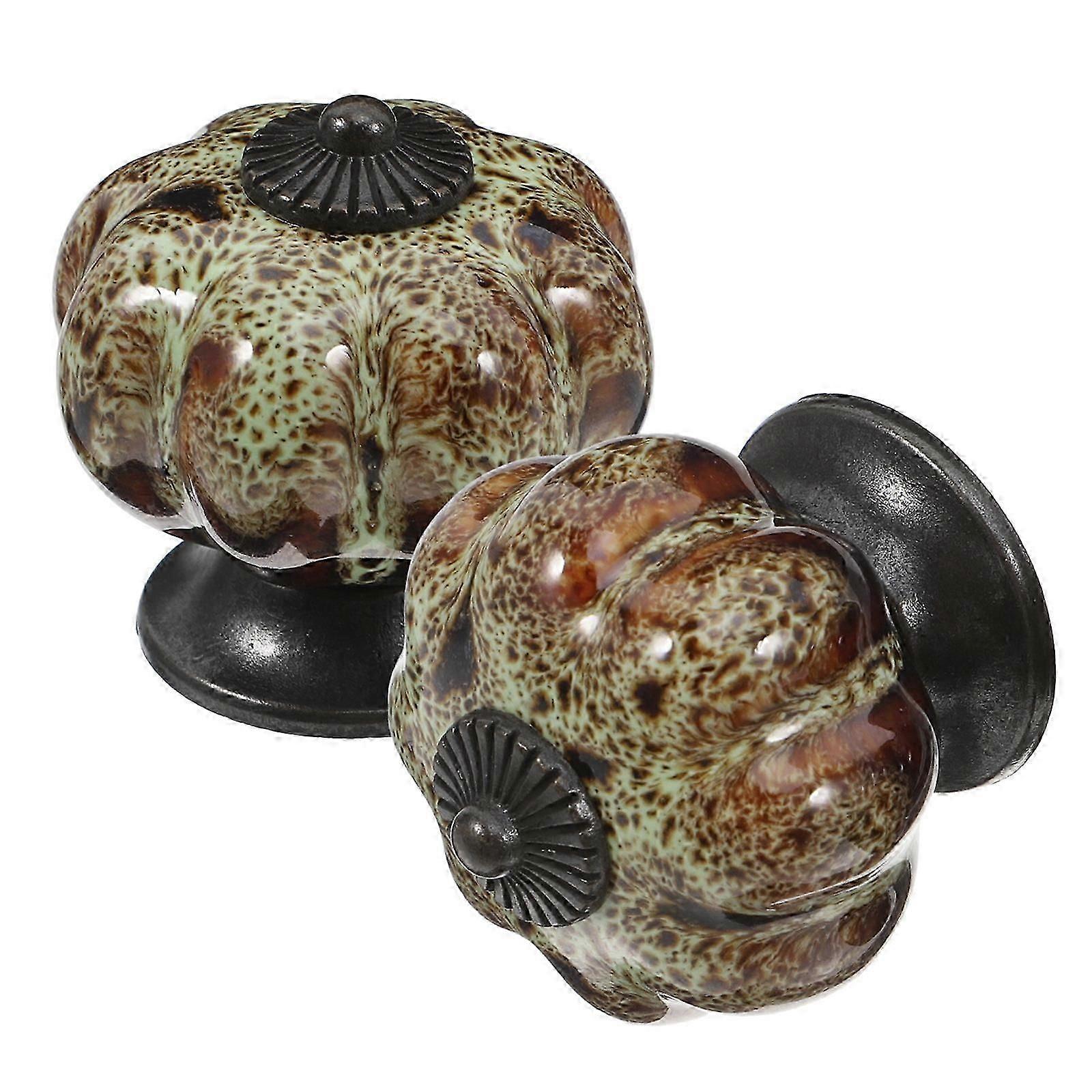 2Pcs Vintage Cabinet Knobs Drawer Knobs Handles Pulls with Screws for Cupboard Dresser
