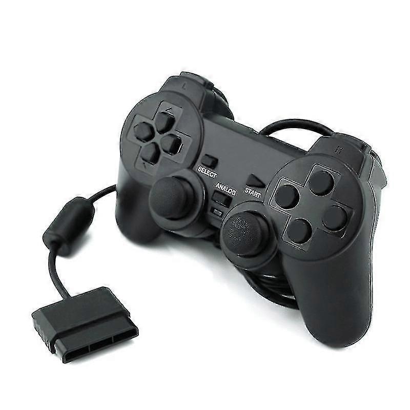Ps2 Wired Controller compatible with Sony Playstation 2 Black