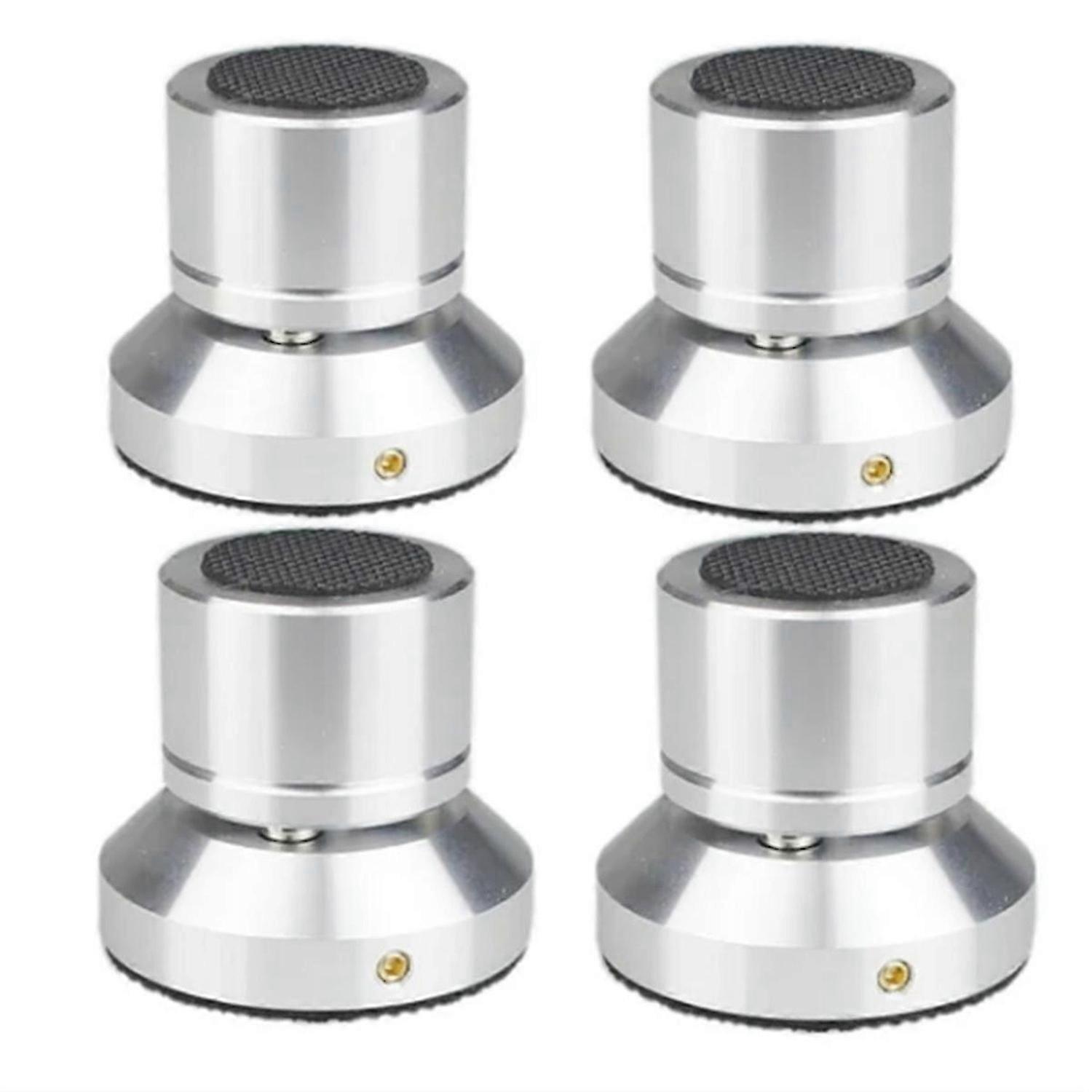 Speaker Isolation Stand Lead Alloy Adjustable Tray Pad Silver