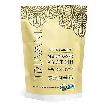 Truvani Organic Plant Protein Powder Banana Cinnamon, 22.19 Oz (Pack of 1)