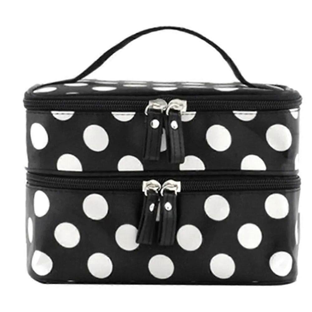 Double Layer Travel Makeup Organizer Bag