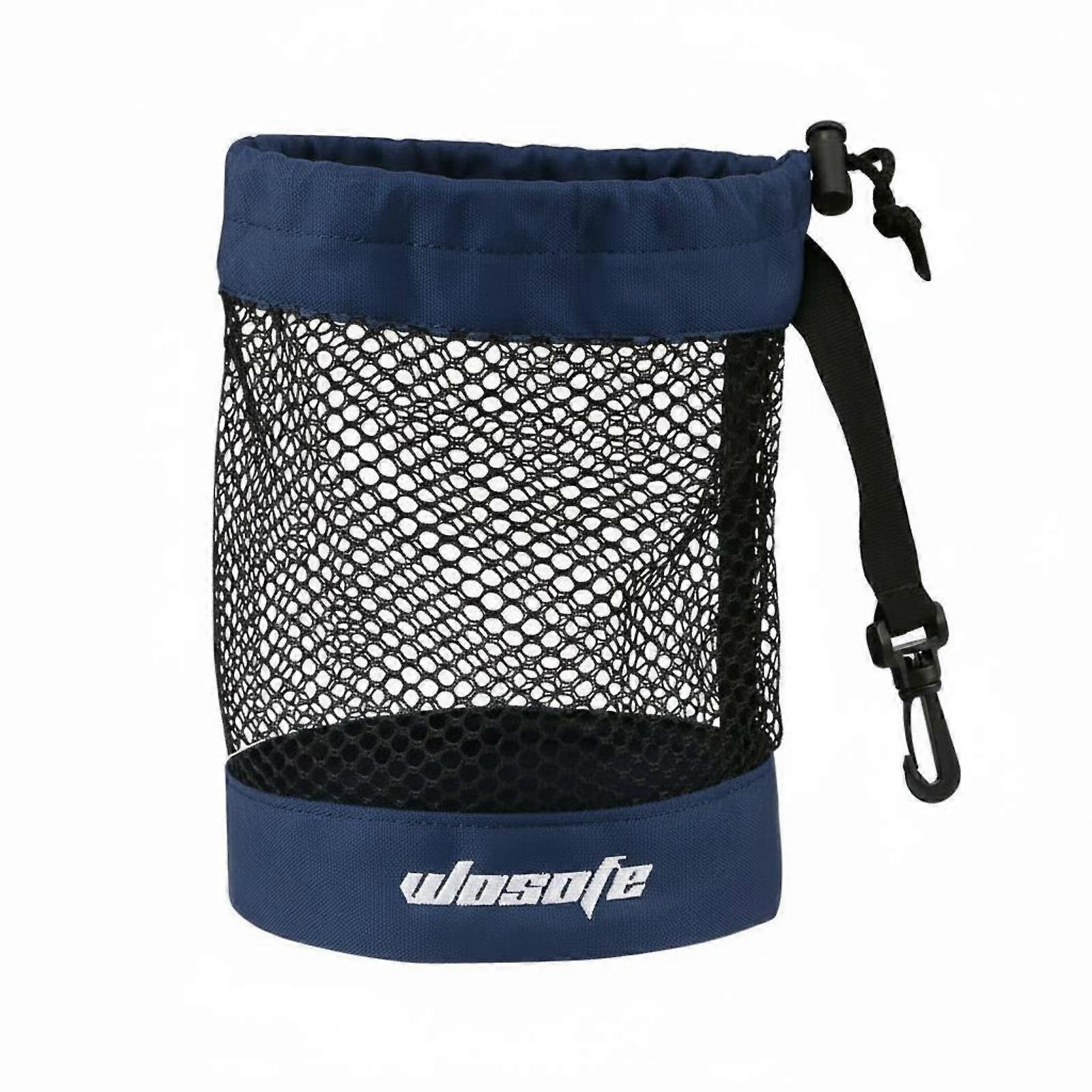 Drawstring Mesh Ball Bag Lightweight Mesh Ball Bag Cylindrical