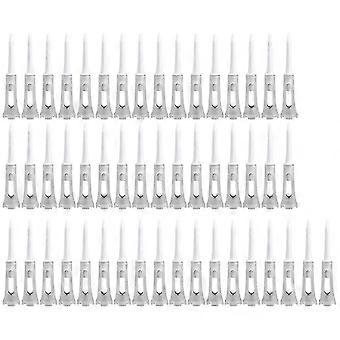50pcs dupla camada de plástico bola tee macio de baixa resistência golfe golfe ferramenta de treinamento branco