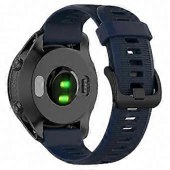 Replacement Watch Strap Compatible with Garmin Forerunner 945 935, Textured Silicone Wrist Band with Steel Buckle