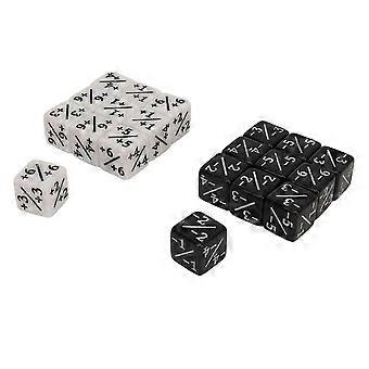 20Pcs Dice Counters Token 15.3mm Positive Negative Dice Counters Set compatible with Board Games Math Games