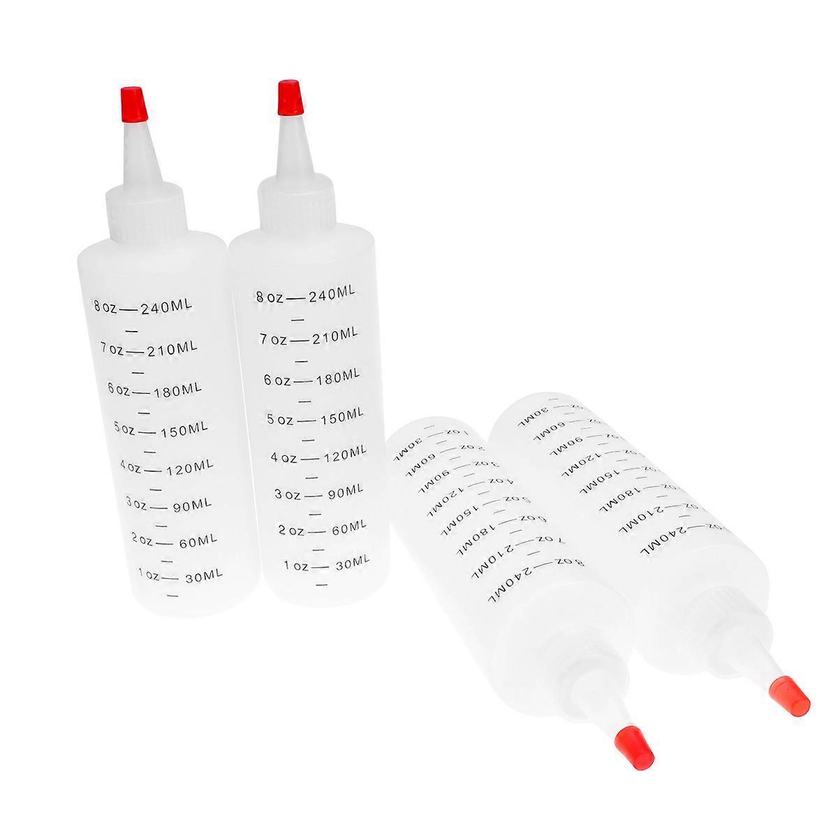 Squeeze Container Tipped Bottle for Serving 4Pcs Usage