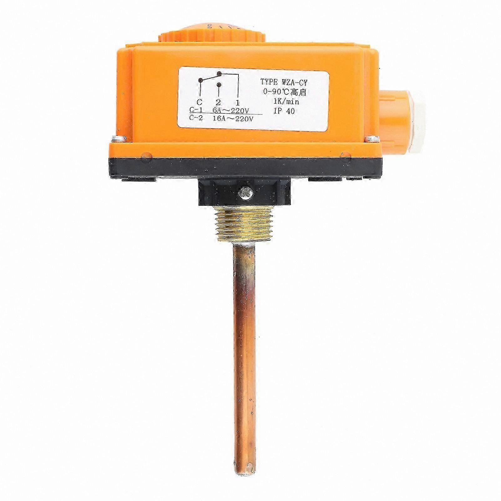 Thermostat Temperature Controller compatible with Heating Systems, 90C Start, G1/2 Male Thread Hot Water Pipe Component