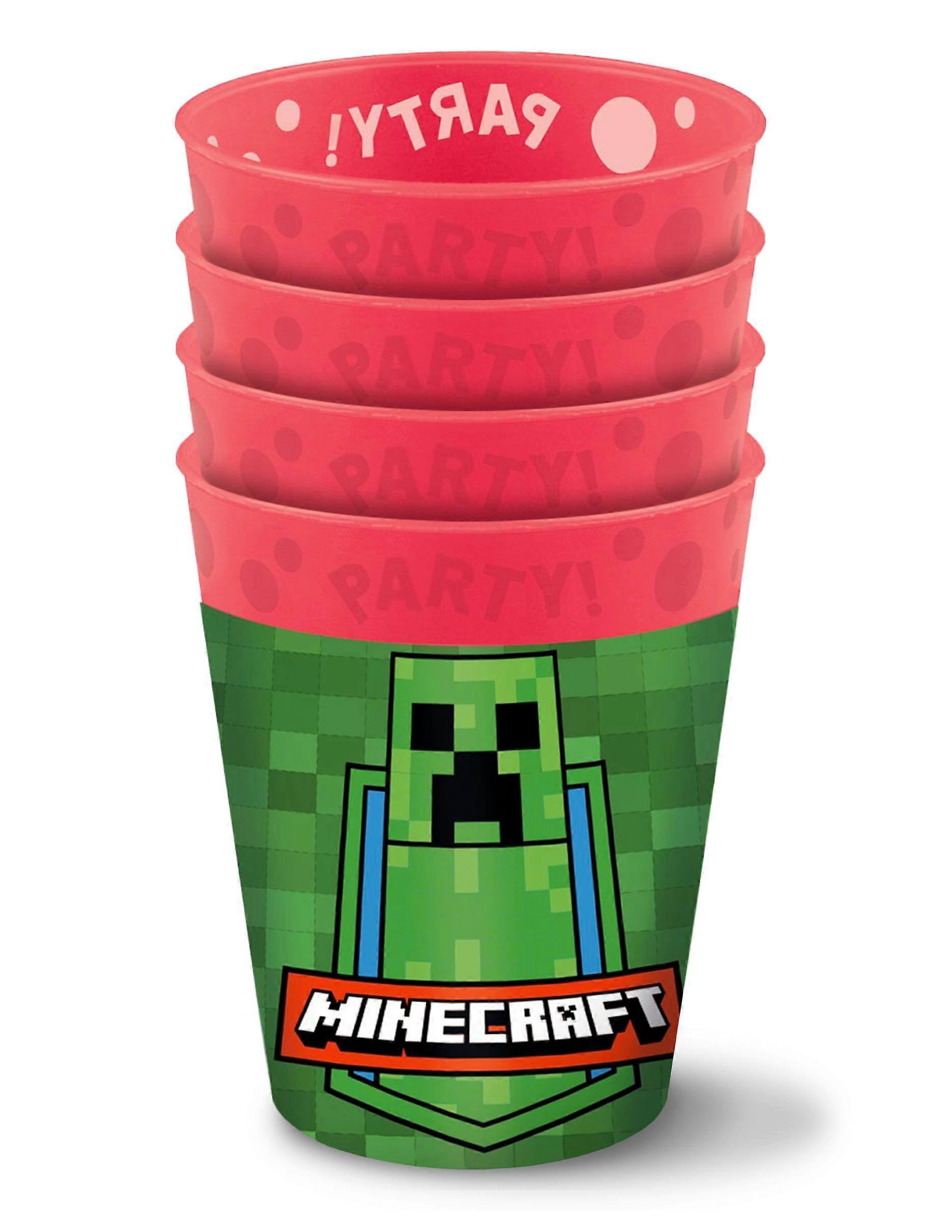 4 wiederverwendbare Becher Minecraft 250 ml