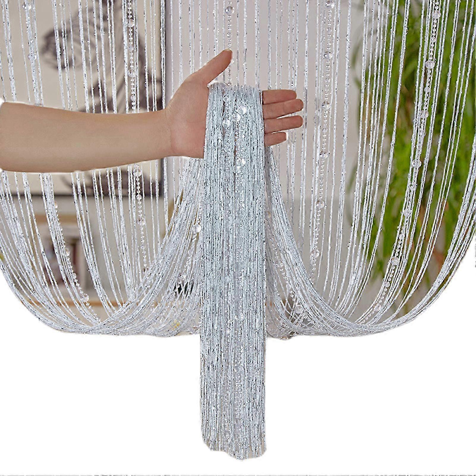 Crystal Bead Polyester Door Curtain