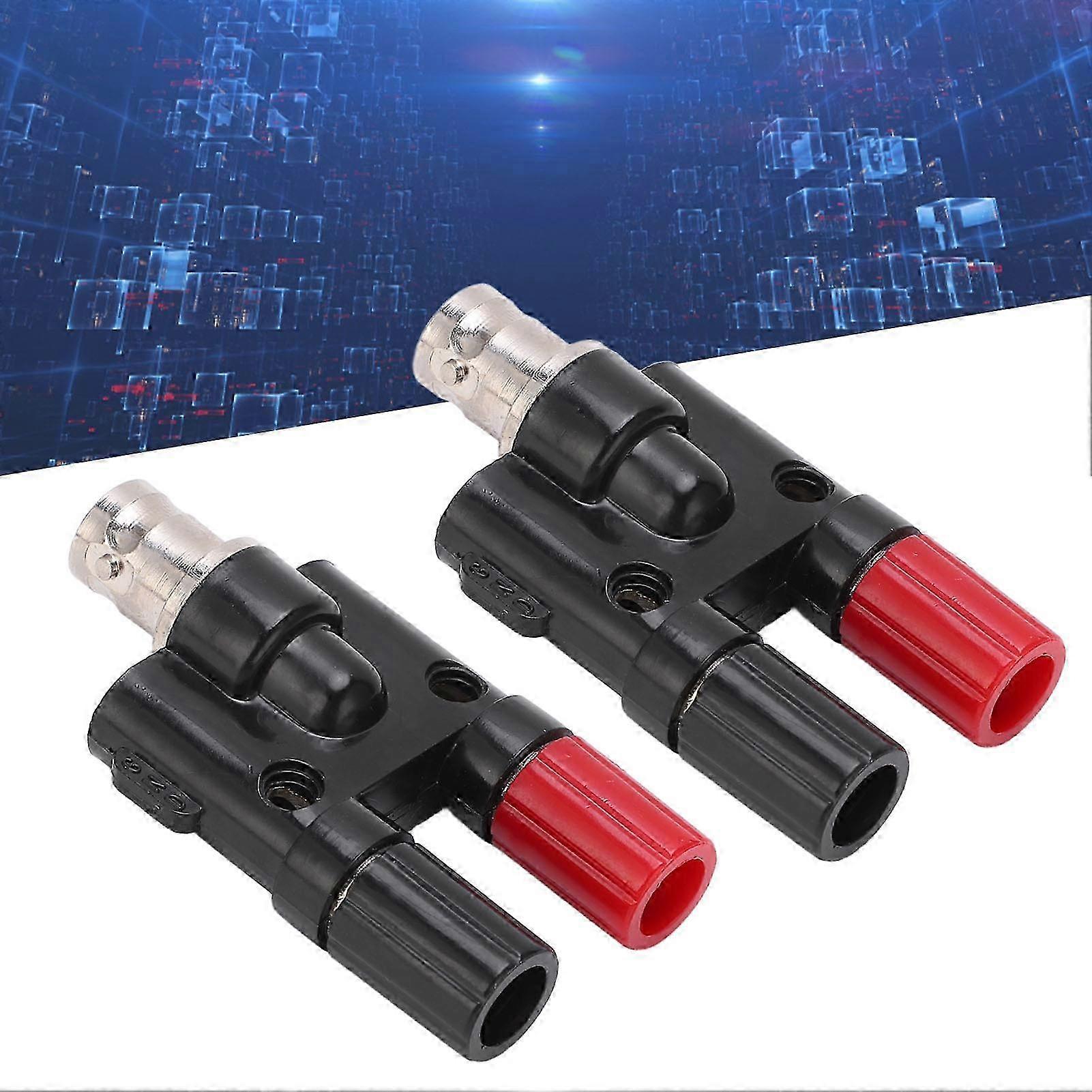 Dual Socket BNC Female Binding Post Adapter