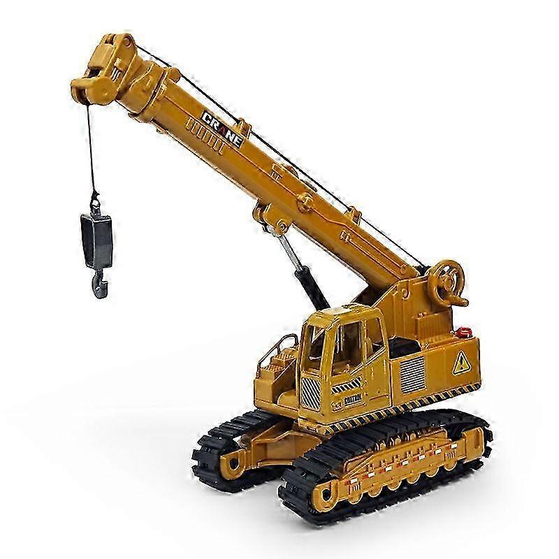 Die-Cast Construction Crane Toy with Realistic Effects