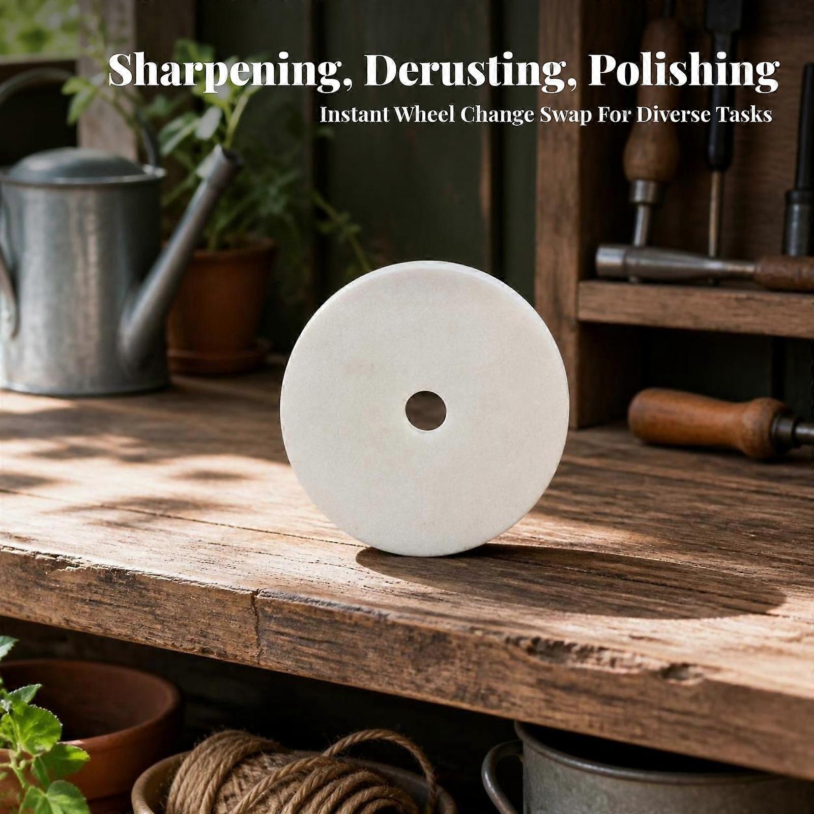 Grinding Deburring Wheel Textured Grinding Surface, Flat Disc Shape, Sharpening