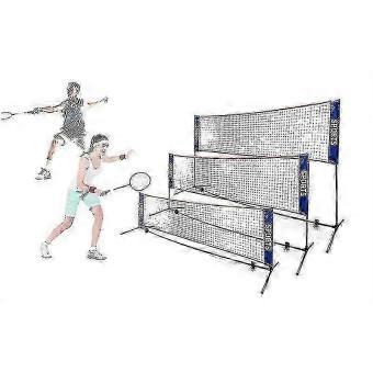 Portable Folding Tennis Badminton Net 4m-6m, Durable Nylon for Indoor Outdoor, Easy Setup with Carrying Bag