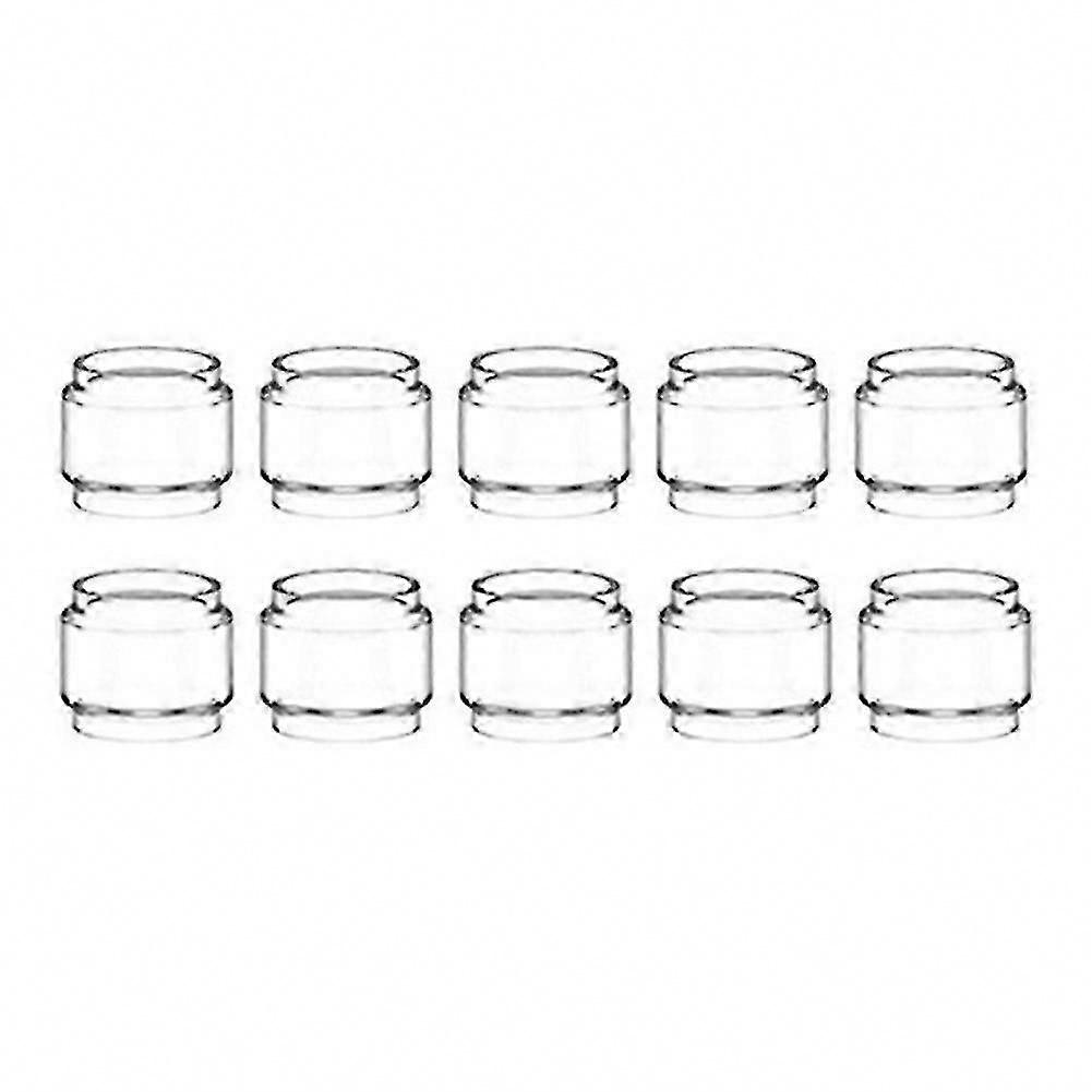Crystal Clear Transparency - 10-Pack Bubble Glass Tubes