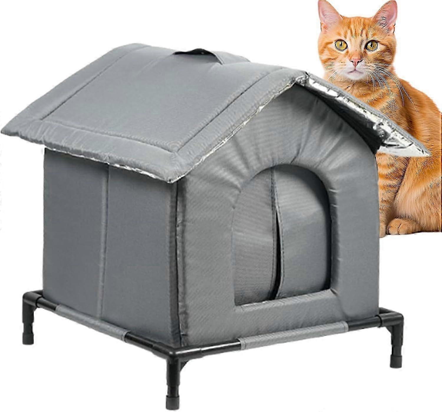 Weatherproof Elevated Cat Shelter