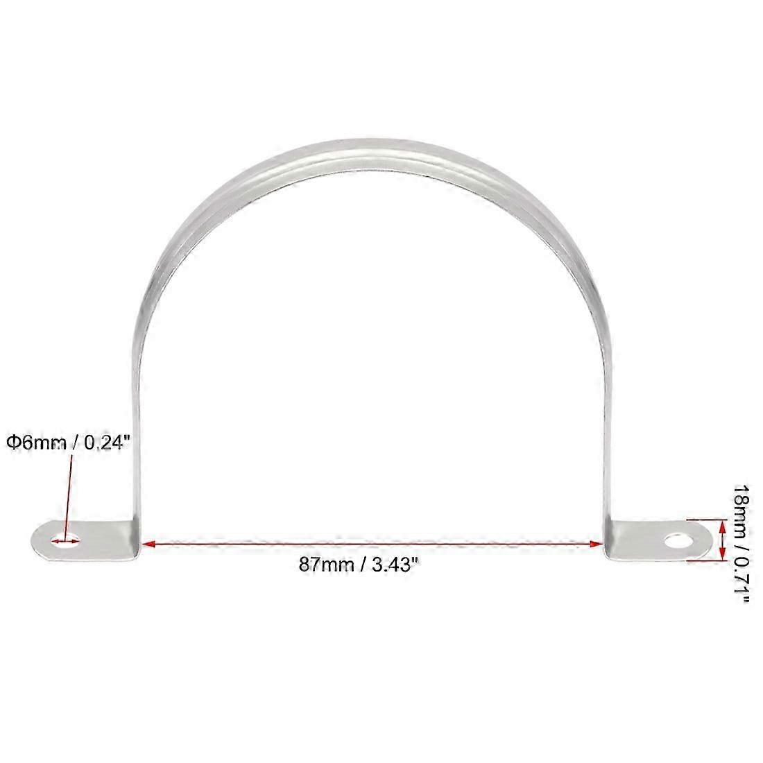 Rigid 87mm Pipe Strap 2-Hole