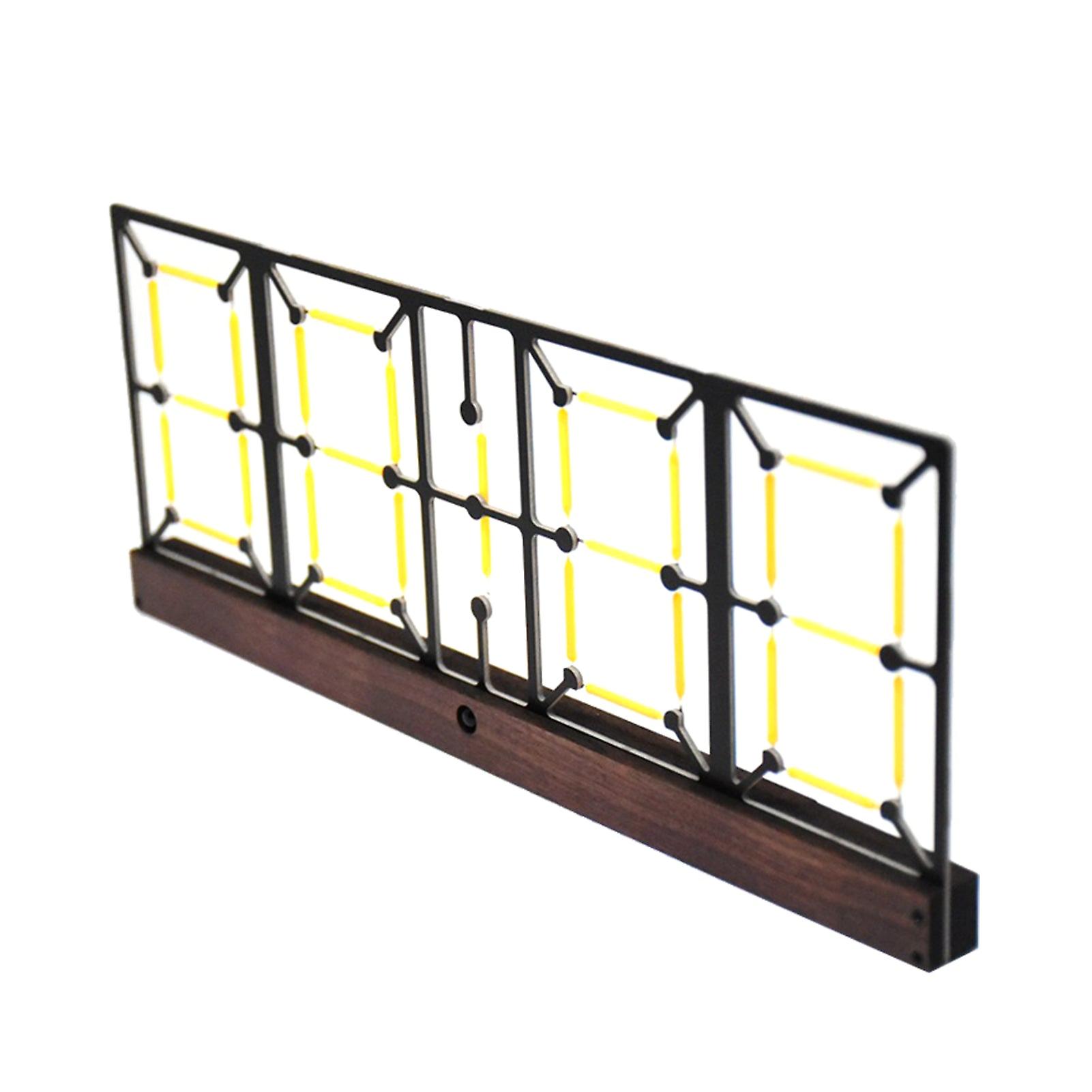 Imitation Lights Digital Clock Glow Clock Clock Fluorescent Clock Semi-finished Kit Adjustable Brightness With Remote Control