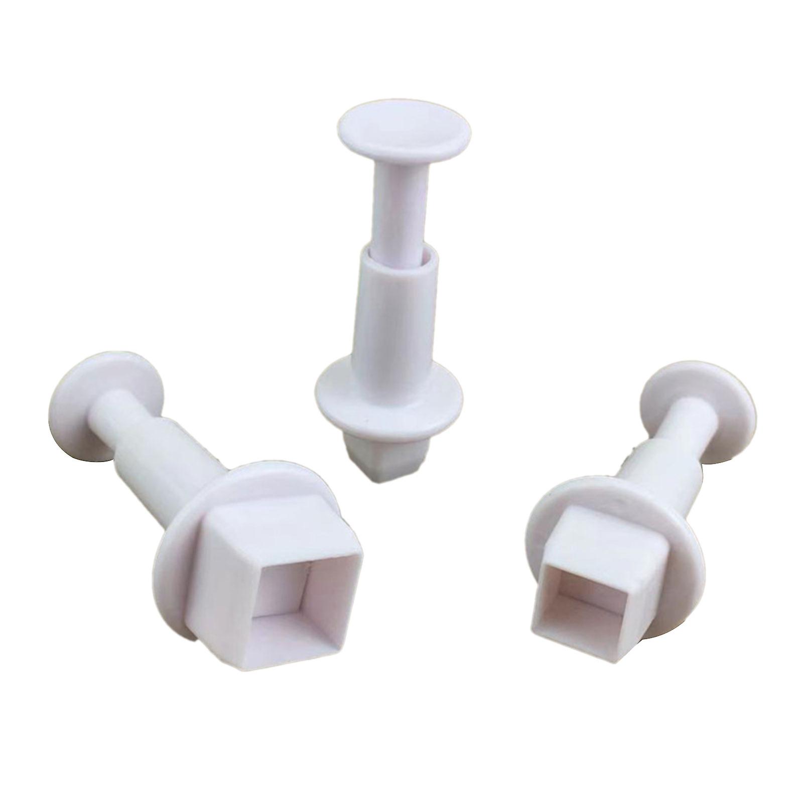 3Pcs Square Cake Fondant Mold Cake Decorating Tools Baking Accessories