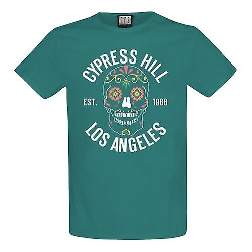 Amplified Unisex Adult Floral Skull Cypress Hill T-Shirt
