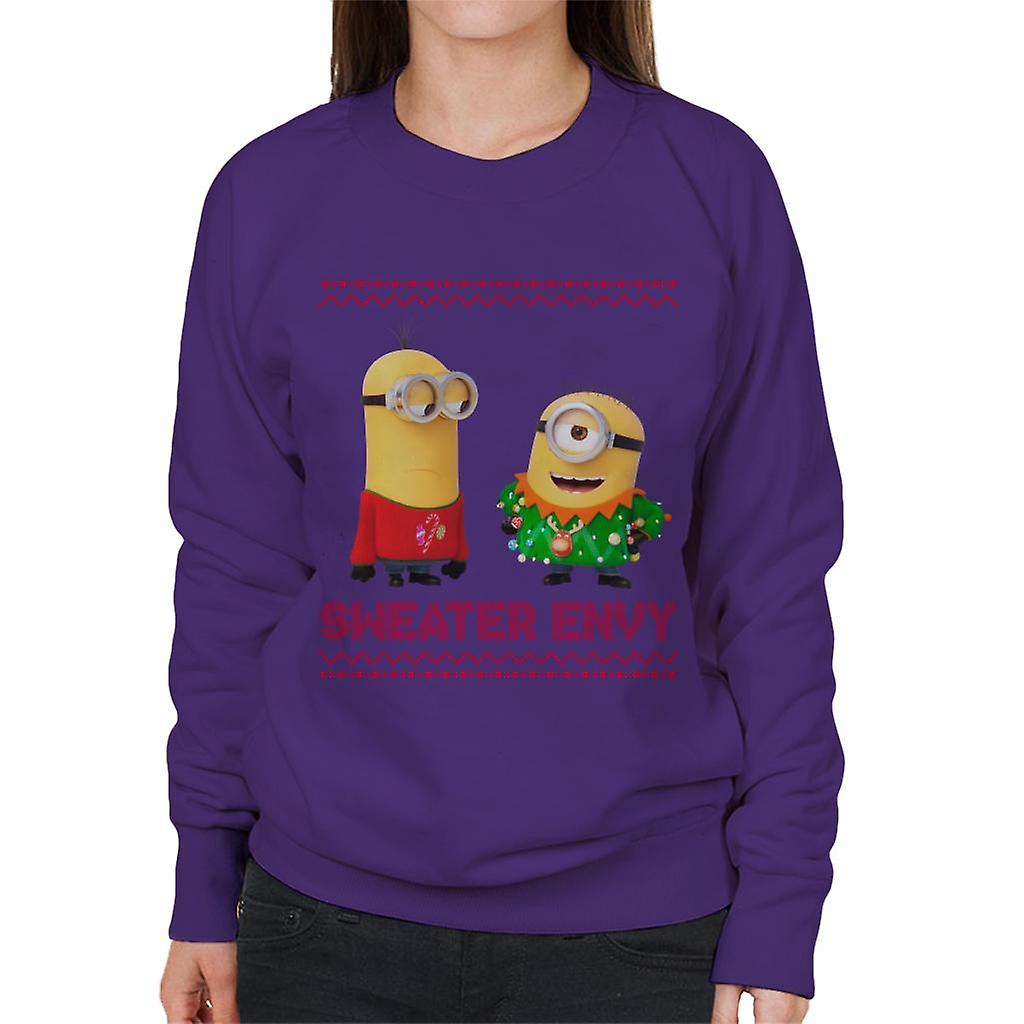 Minions Weihnachtspullover Neid Damen Sweatshirt