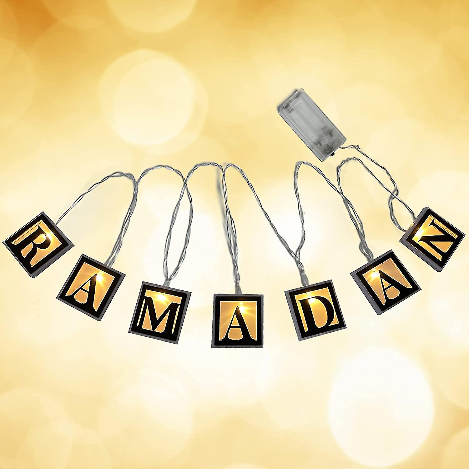 Ramadan Lights, Ramadan String Lights Eid Mubarak Decorations Ramadan Night Light Battery Operated Muslim Event Party