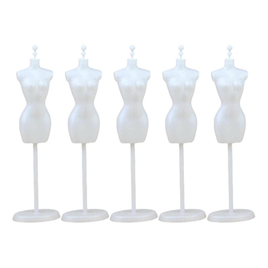 5 STÜCKE Kleiderforme Kleiderkleid Display Kleid Schaufensterpuppe Modell Weiß