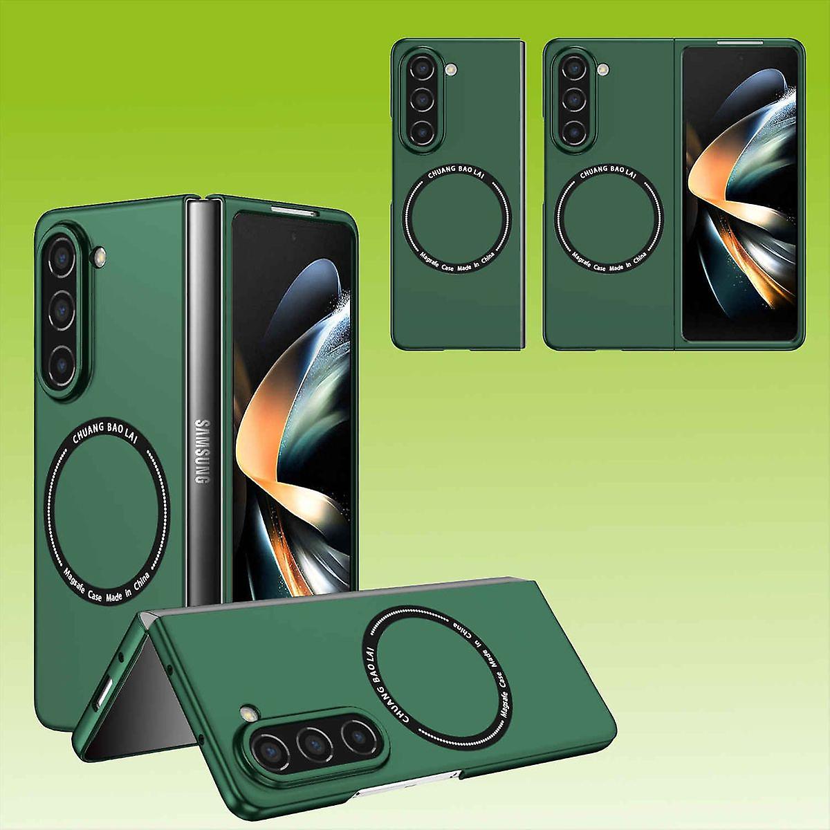 For Samsung Galaxy Z Fold5 5G Magnet Magsafe Phone Case Cases Green