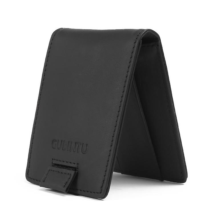 Multi-functional Crazy Horse Texture Top Layer Genuine Leather Wallet with Card Slots