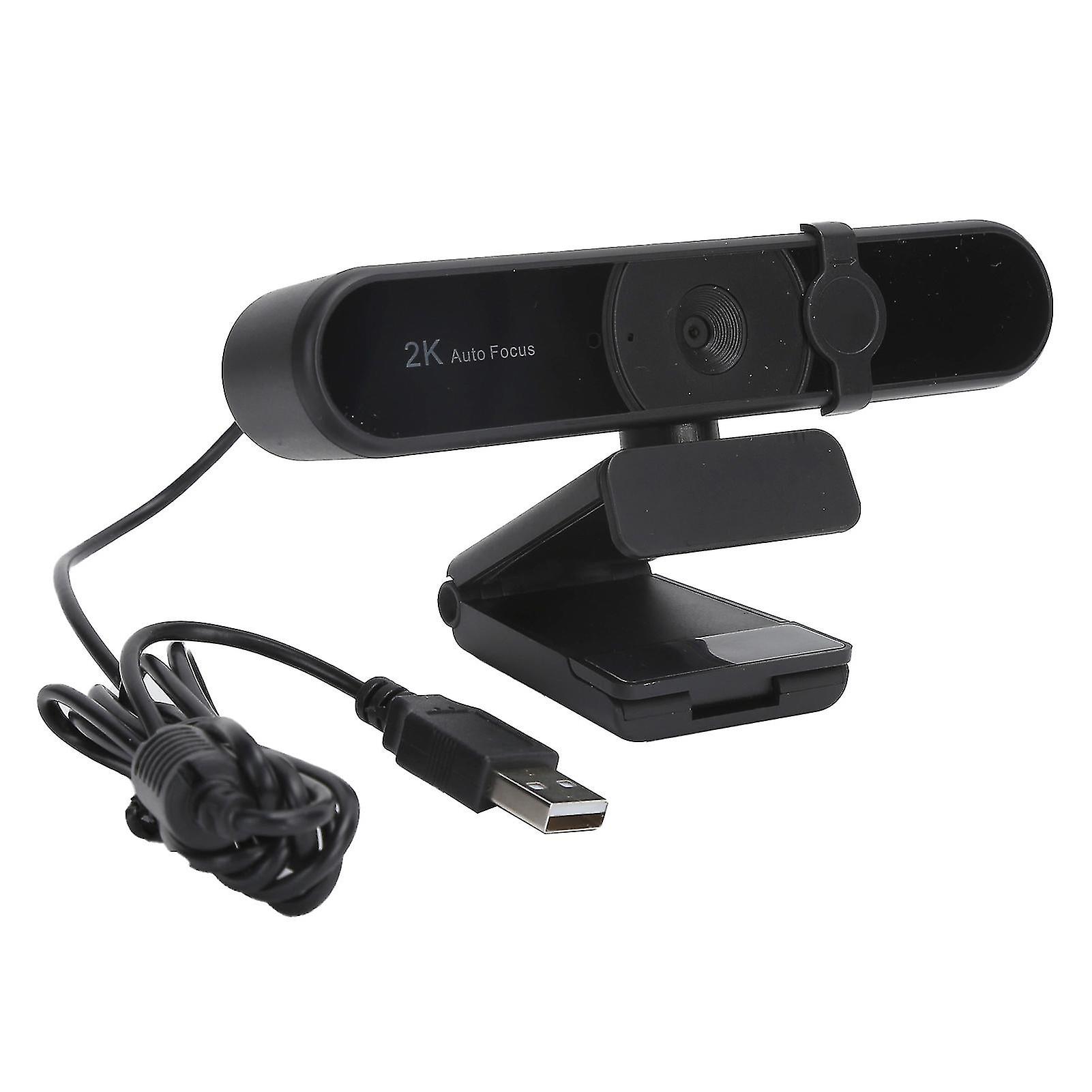 C55a 2k Hd Camera With Lens Cover Builtin Microphone Usb Computer Webcam For Video Recording