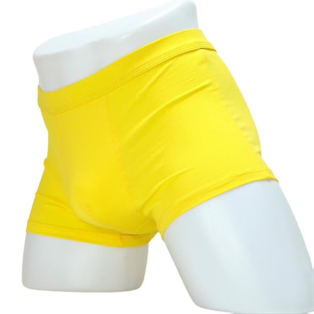 Mens Comfy Boxers Underwear Stretchy Solid Underpants