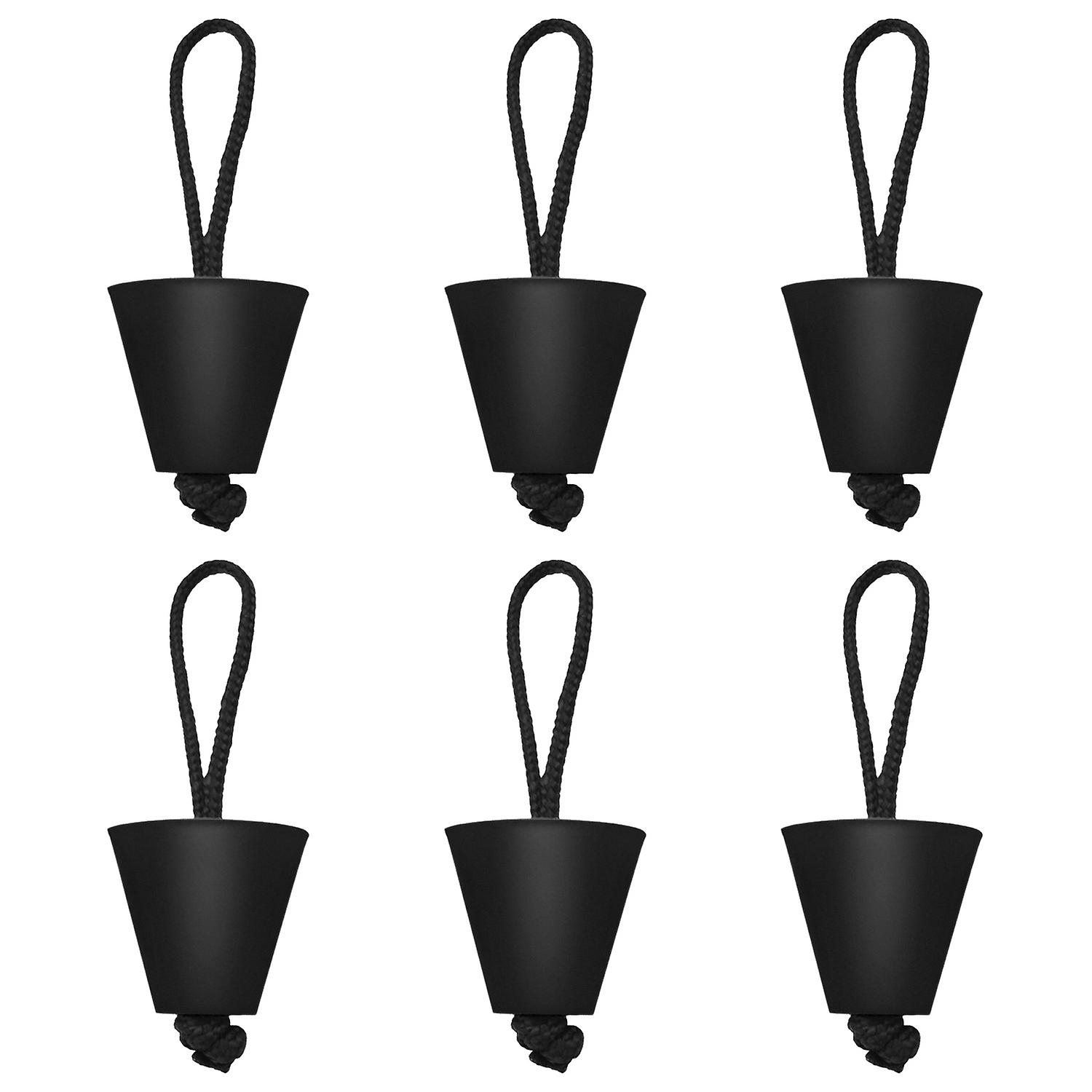6PCS/8PCS Universal Kayak Scupper Plug Kit Silicone Scupper Plugs Drain Holes Stopper Bung with Lany