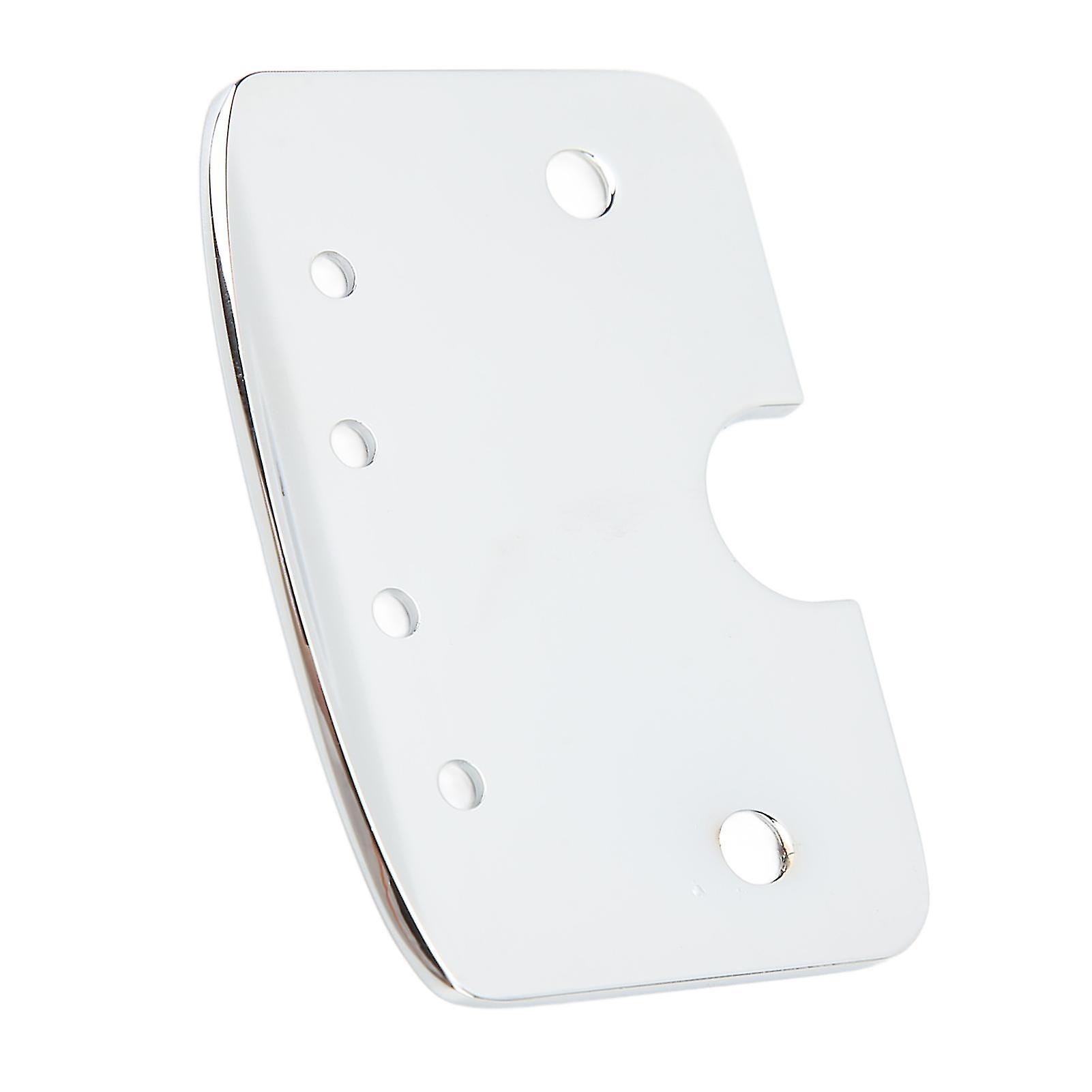 Guitar 4 String Tailpiece Metal Silver Sturdy 4 String Cigar Box Guitar Part with 2 Screws 