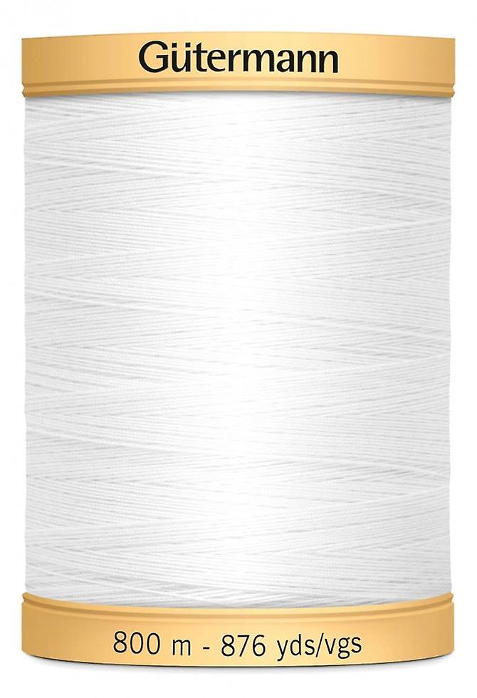 Gutermann Cotton Sewing Thread 800m  White 5709 - each