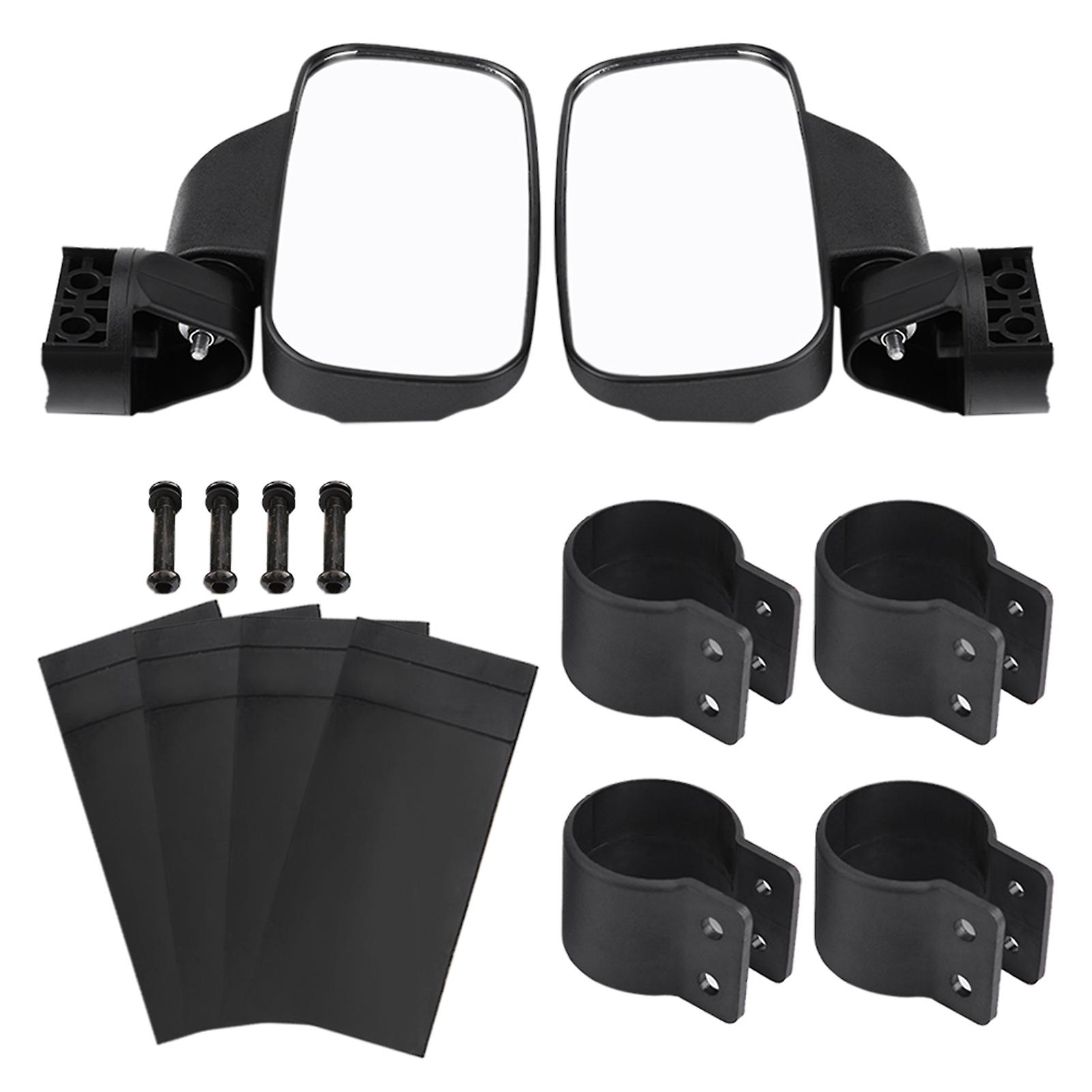 Motorcycle Adjustable Side Mirror Convex Design for UTV Polaris Ranger RZR Can Am