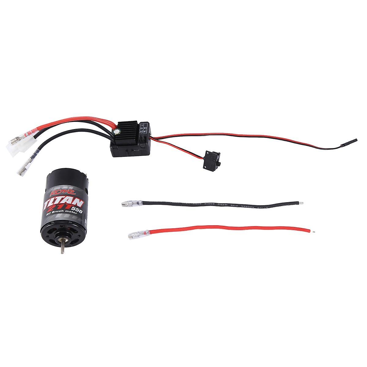 21T 550 Brushed Motor Waterproof with 1060 Brushed Electric 60A ESC for 1/10 RC Crawler SCX10 II I