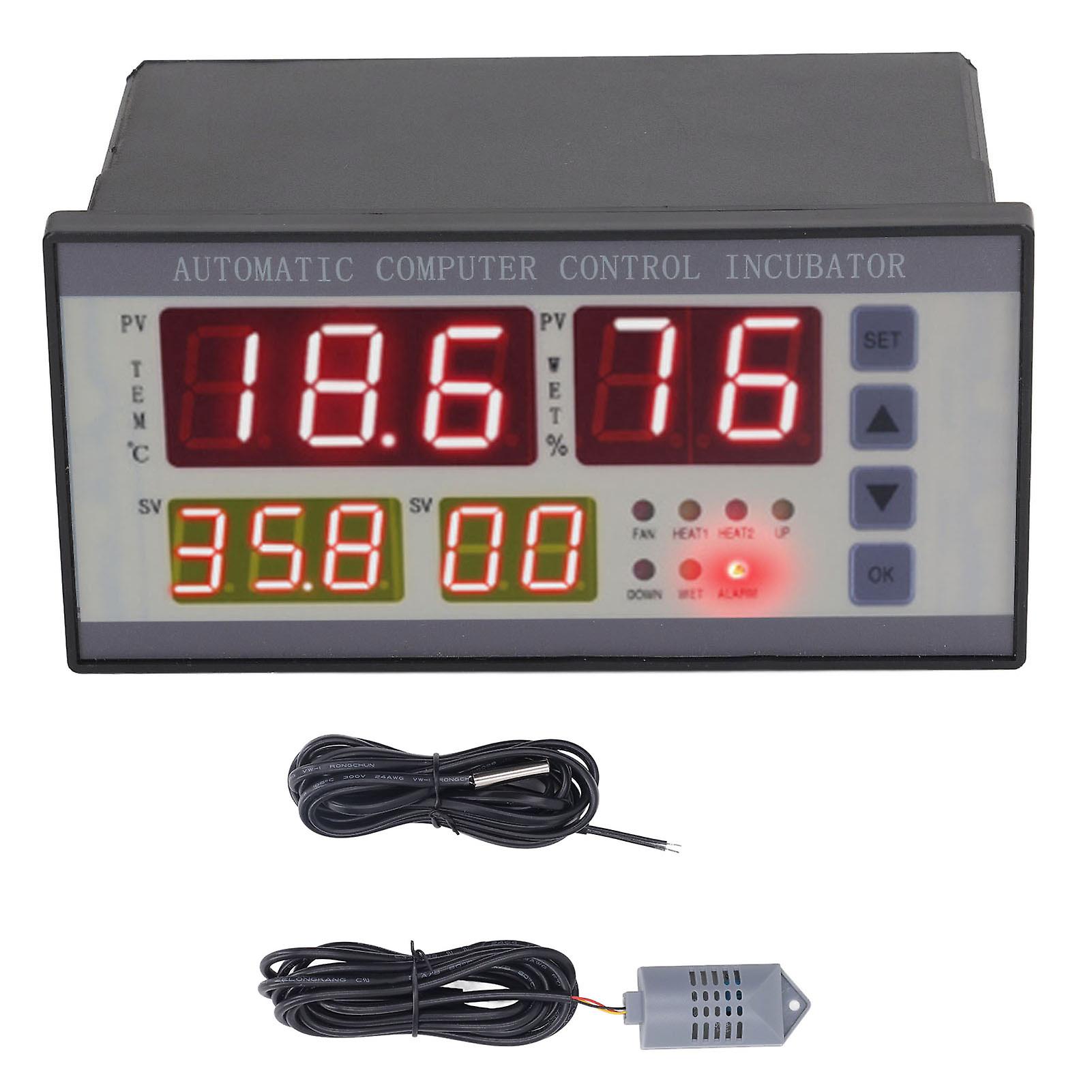 Incubator Controller Automatic Egg Flipping Temperature Humidity Control Incubator Temp RH Controller AC160V‑240V