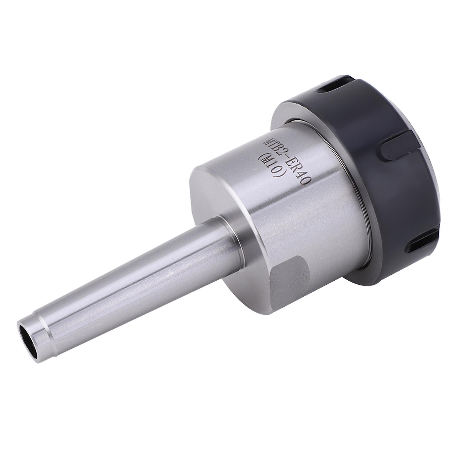 MTB2-ER40 M10 Collet Chuck Holder MT2 Shank Silver Black CNC