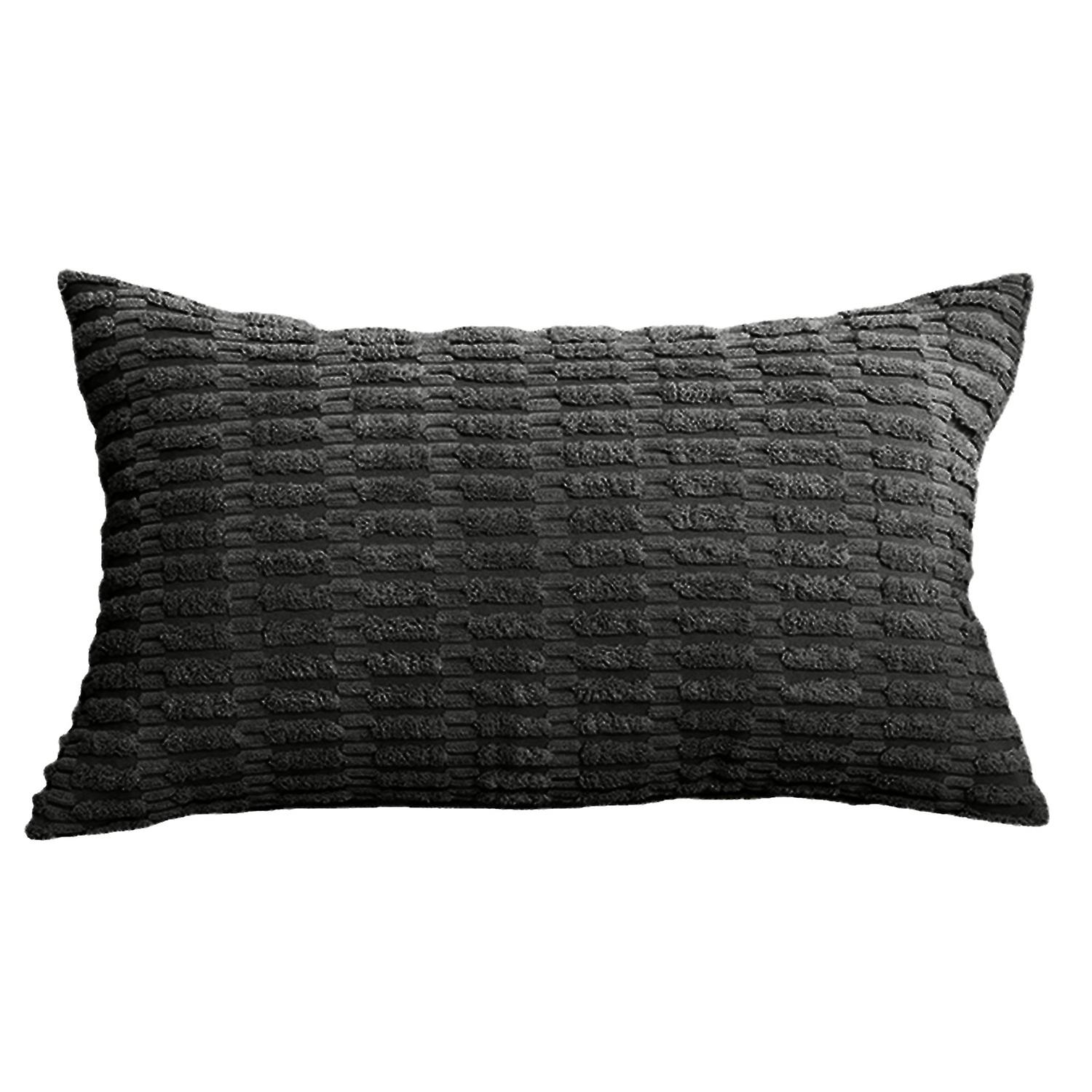 2Pcs Corduroy Pillow Sleeves Nordic Square Cushion with Invisible Zipper Design Pillow Case for Home
