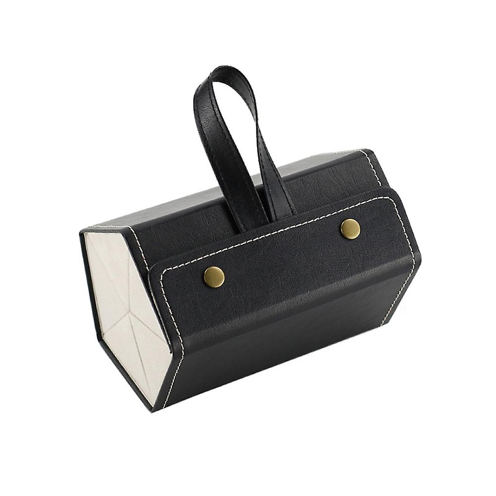 Compact PU Leather Sunglasses Organizer with Multiple Slots for Accessories