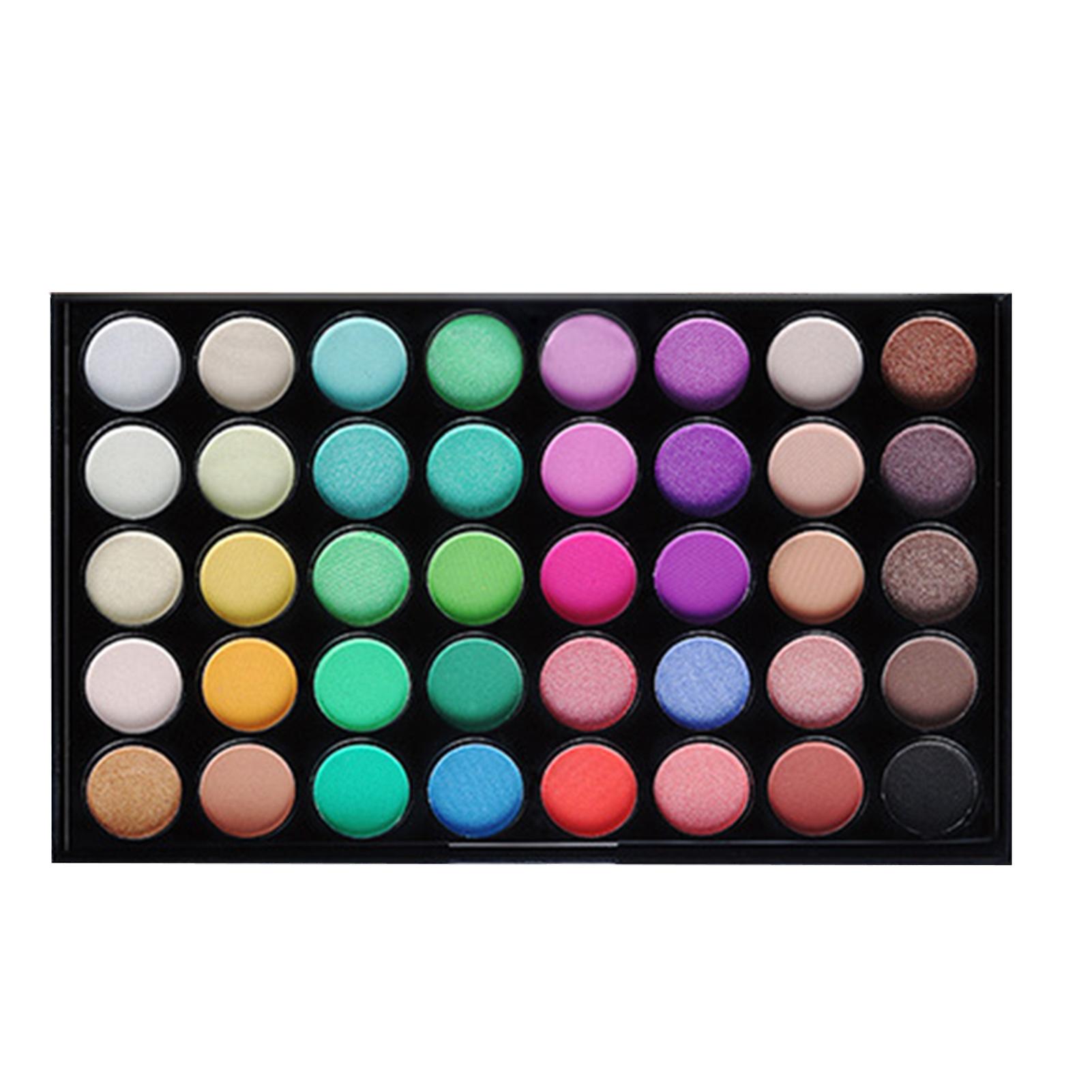 40 Colors Eyeshadow Palette Matte Glitter Eye Shadow Palette Watercolor Pigment Cosmetic Makeup Kit E40#2