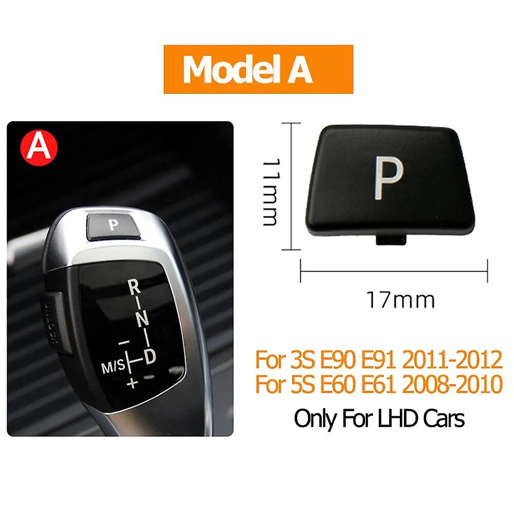 Interior Car Gear Lever Auto Parking Button Letter P Button For BMW E60 E61 E90 E91 E70 E71 E72~32174