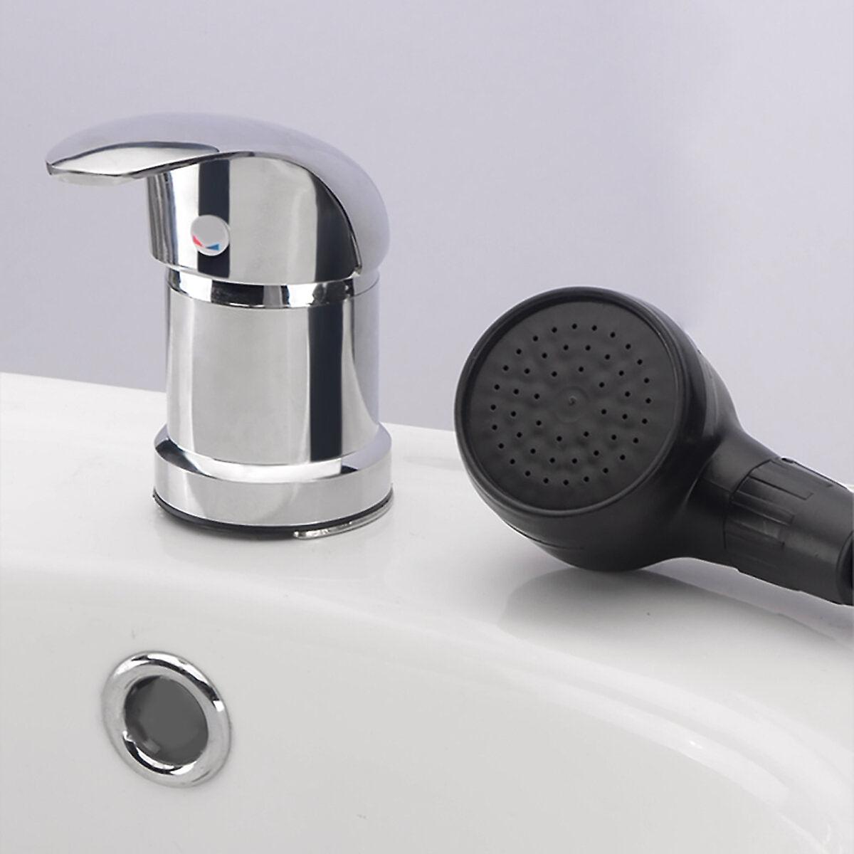 127cm Shampoo Bowl Spray Hose & Faucet Replacement - Hot & Cold Water Salon Sink Parts, Zinc Alloy - View #11