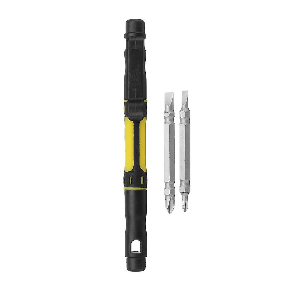 Multi Functional 4 In 1 Alloy Screwdrivers Pen Style Interchangeable Repair Tool