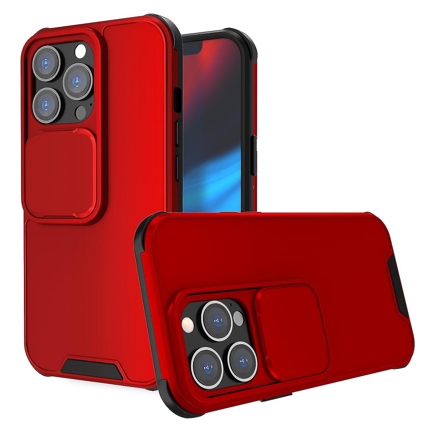 Tpu + Pc Protective Case For Iphone 13 Pro Max For Iphone 13 Pro Max Red