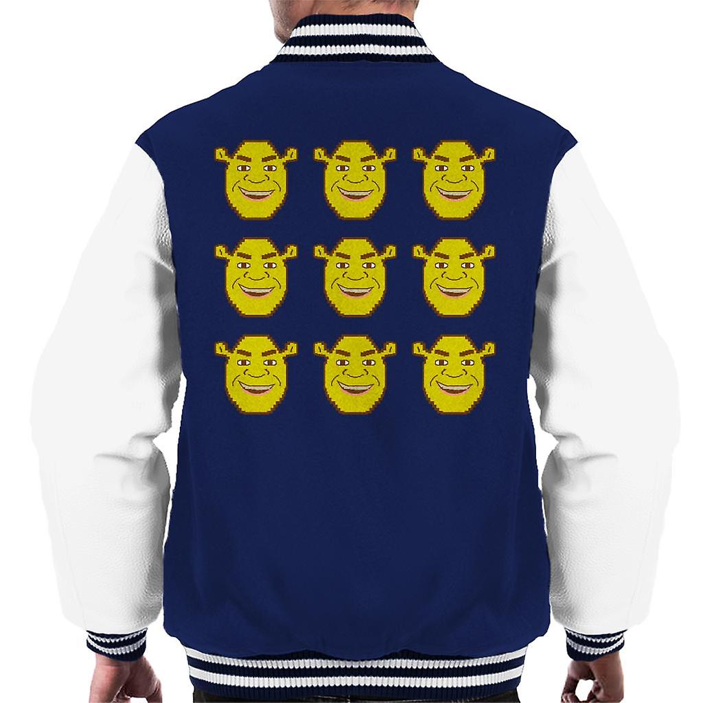 Shrek Character Heads Men's Varsity Jacket