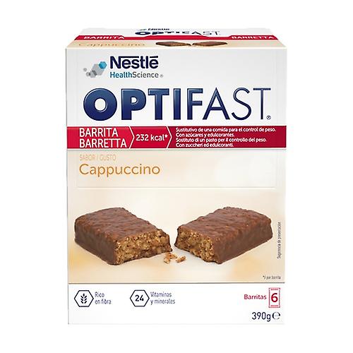 Optifast Cappuccino Bars 6 bars of 65g