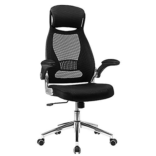 Ergonomic office chair with adjustable height and mesh back