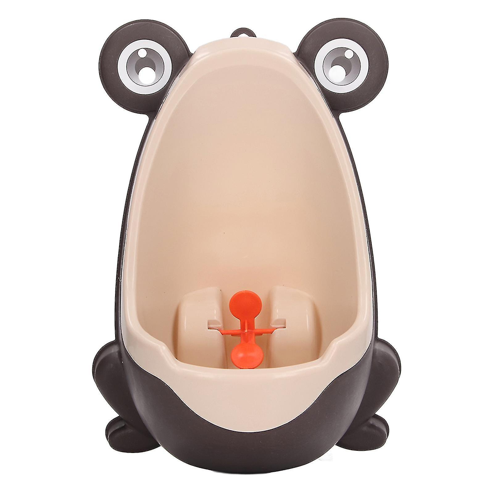 مبولة الأطفال مضحك تهدف الهدف البلاستيك الحائط قعادة التدريب مبولة للأولاد الأطفال الصغار براون