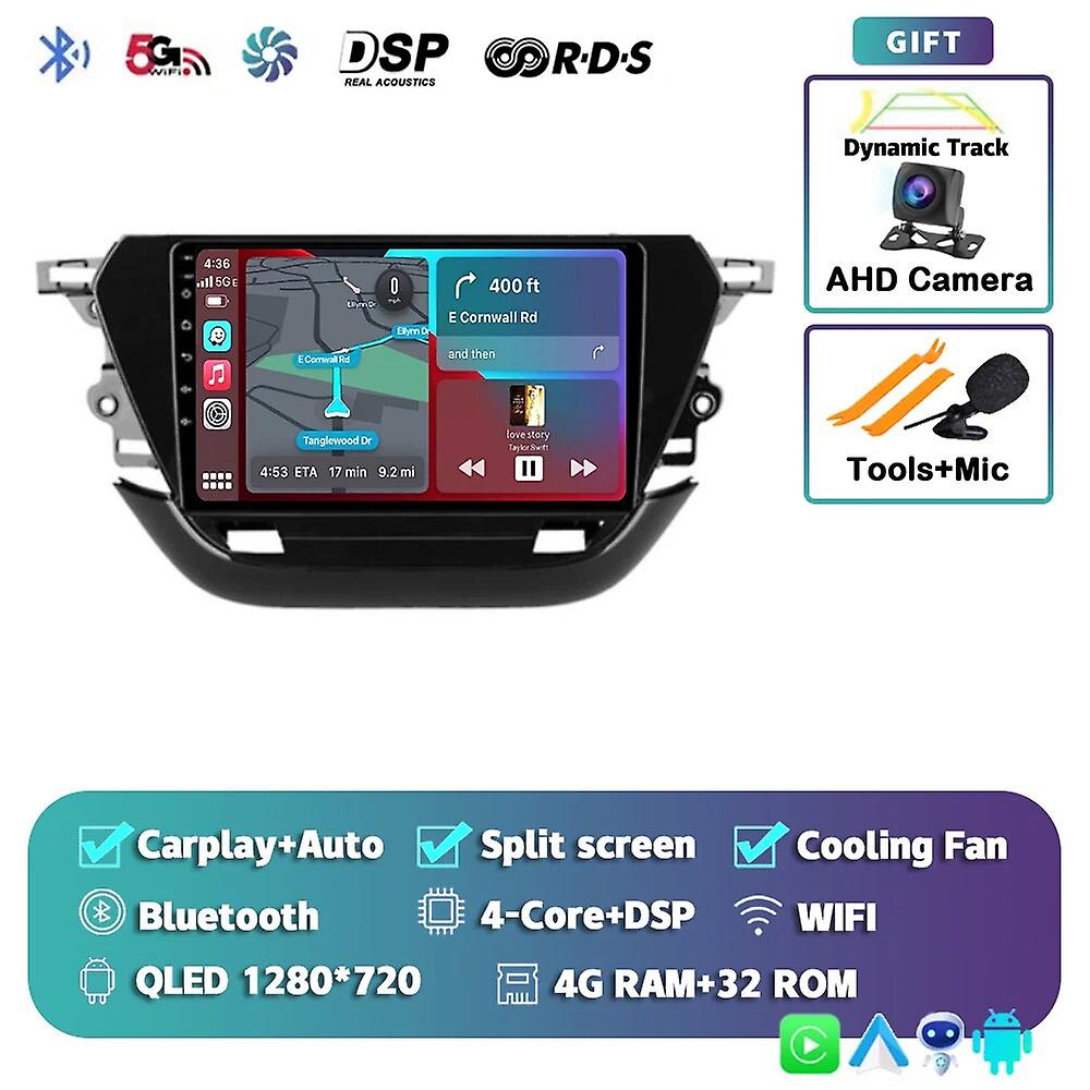 Android 13 Carplay Auto Car Radio For Opel Corsa F 2019-2023 Multimedia Video Player Navigation Stereo Gps Dsp Head Unit No 2din